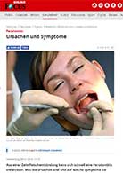 Artikel Focus Online Parodontitis Ursachen und Symptome