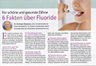 Artikel, der Fakten über Fluoride zusammenfasst